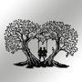 Wallity Love Accesorio decorativo de pared de metal Negro